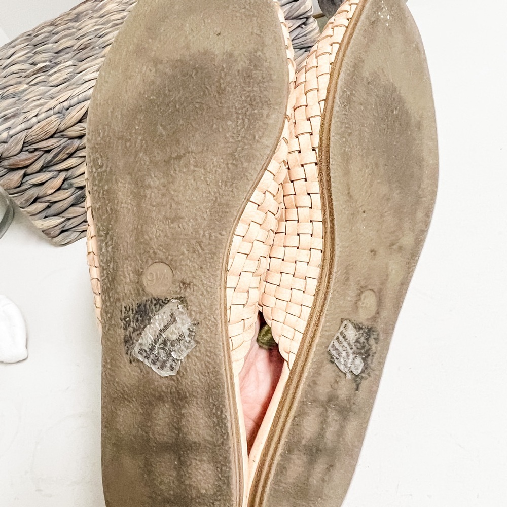 Universal Thread Tan Woven Flat Mule Slides Size 9.5 - Picture 6 of 6